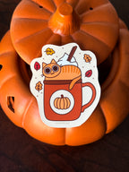 Purrmpkin Spice Kitty Sticker