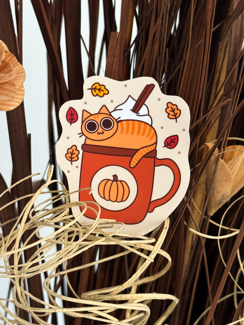 Purrmpkin Spice Kitty Sticker