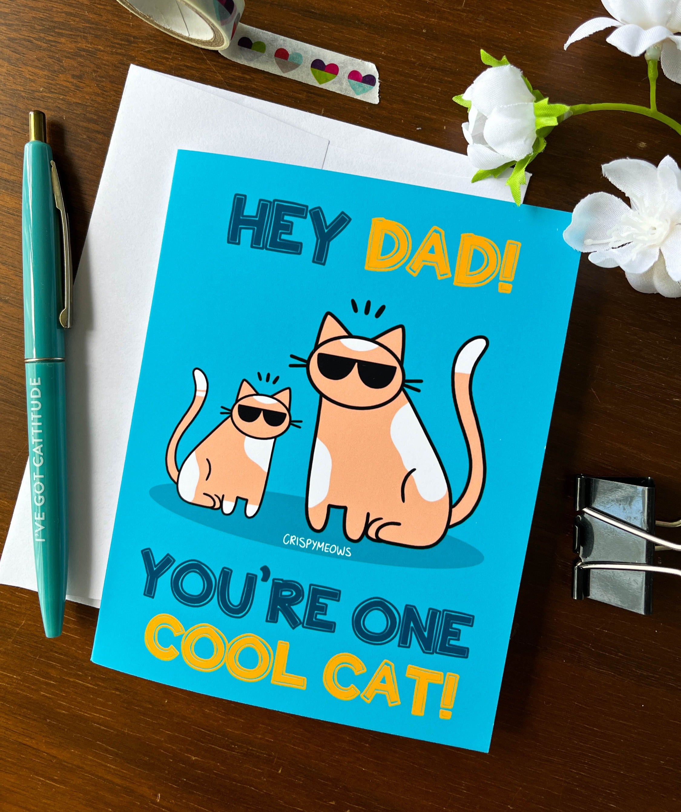 Hey Dad! You're One Cool Cat Card