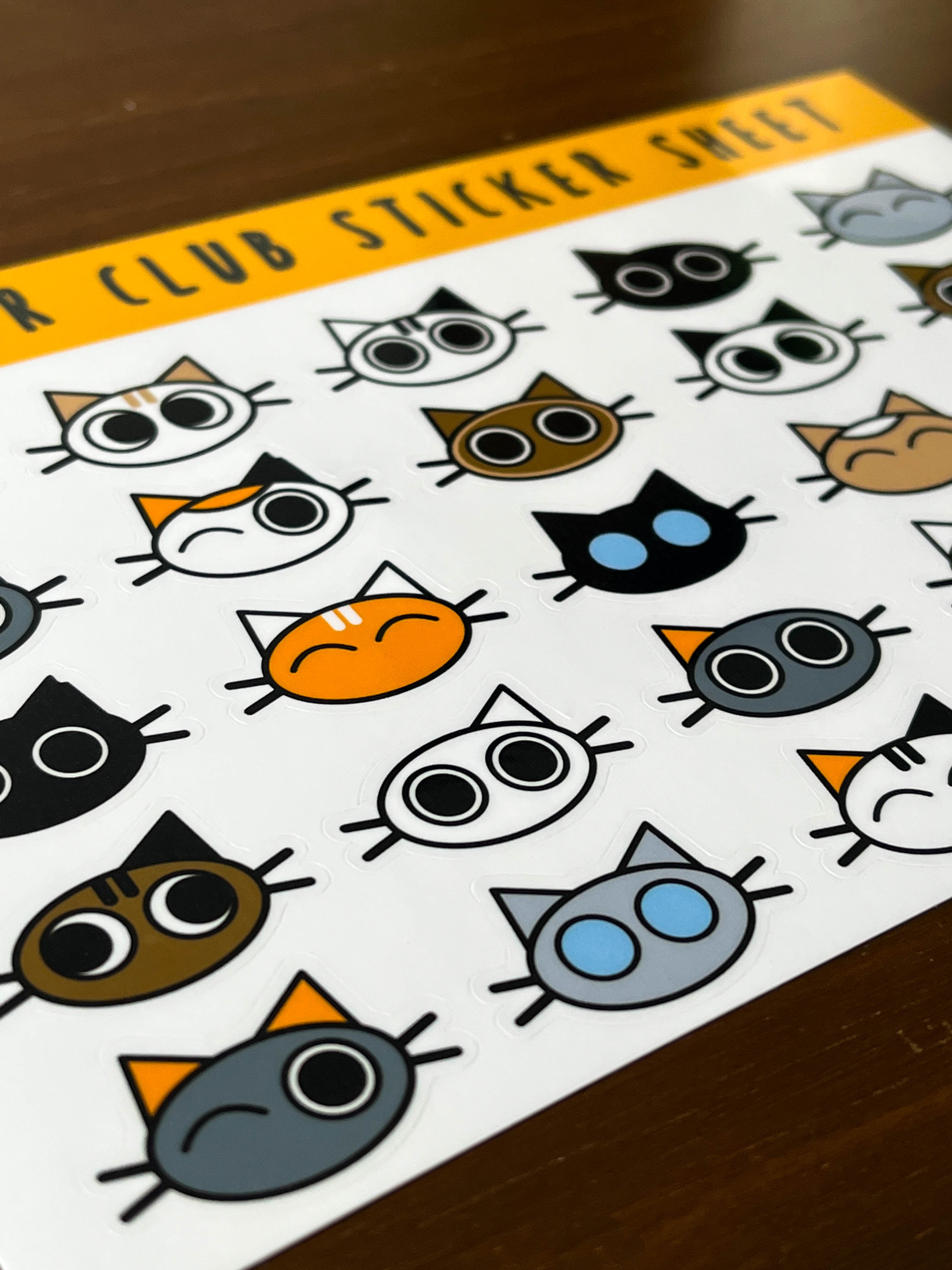 Clowder Cat Sticker Sheet