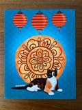 8 x 10 Mid-Autumn Festival Calico