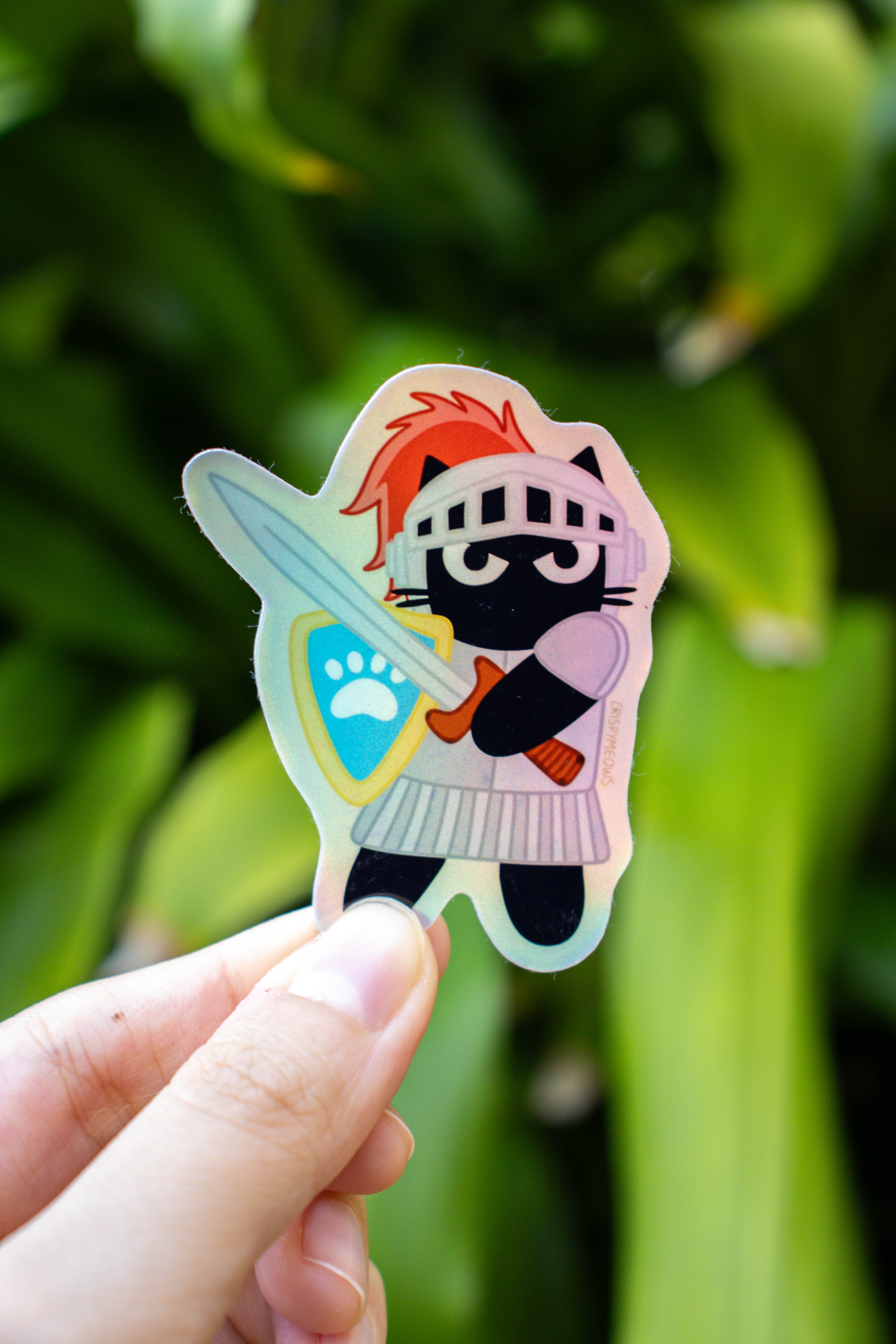 Knight Cat Sticker