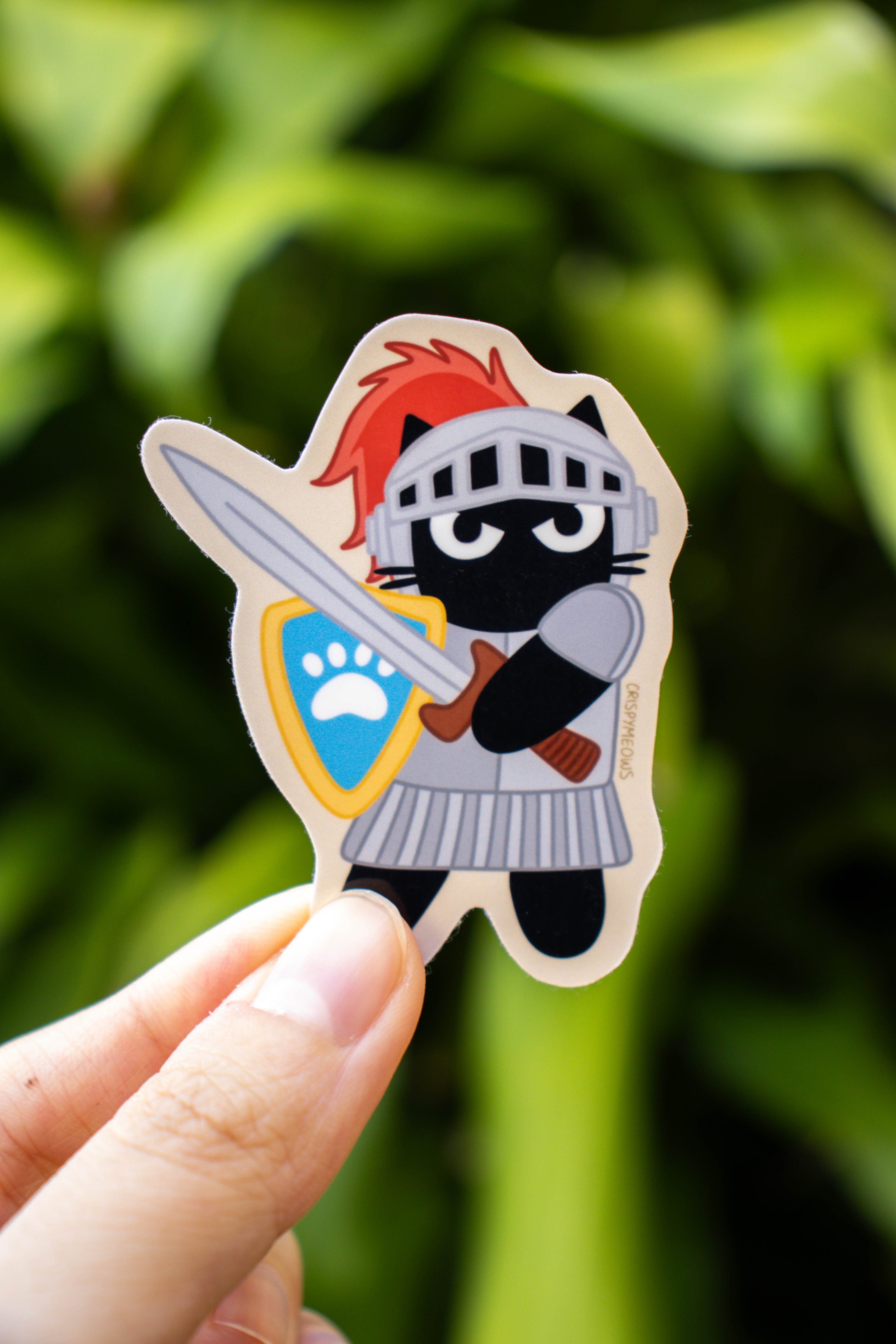 Knight Cat Sticker