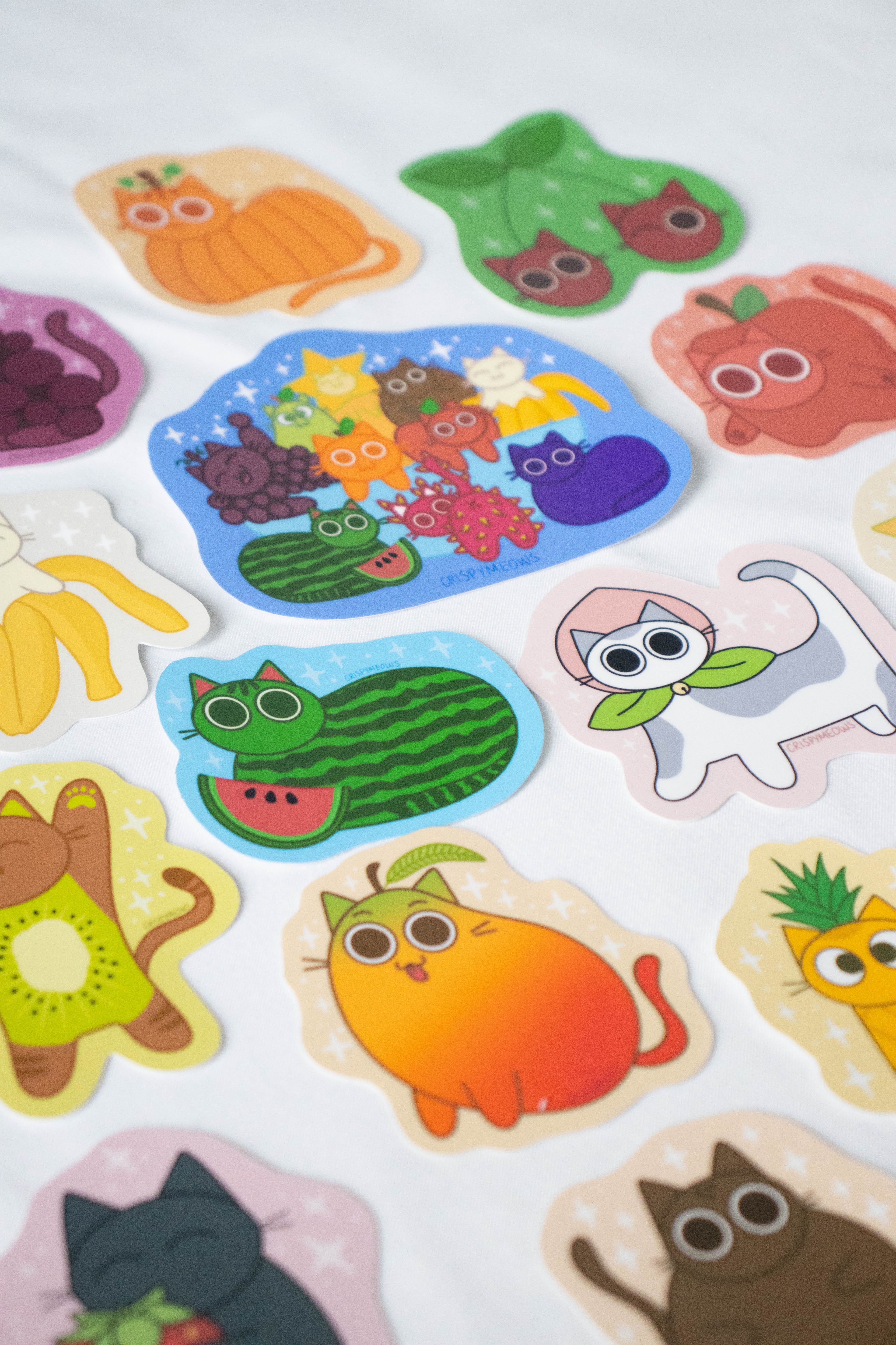 Fruit Cat Stickers