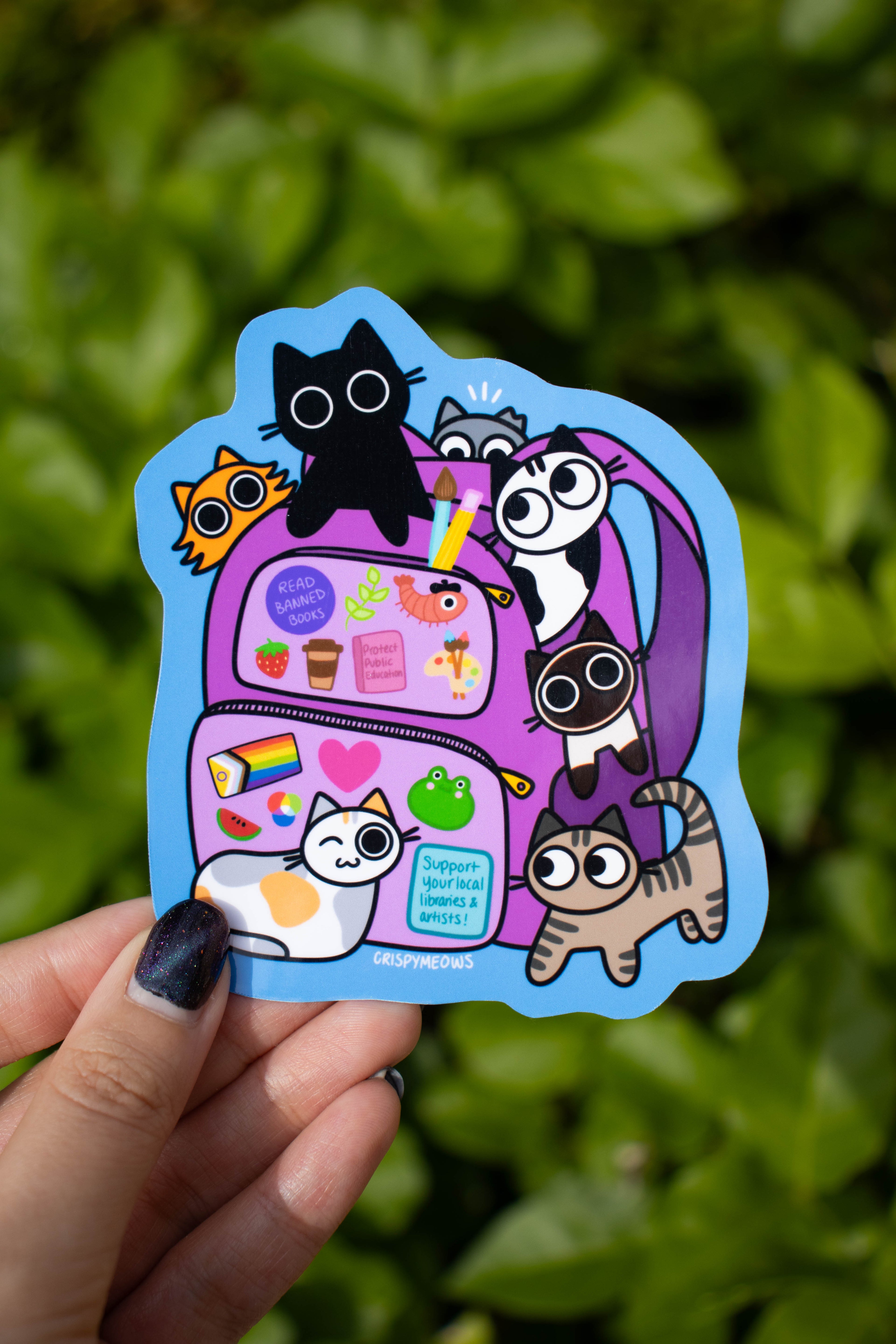 Cats Out The Bag Sticker