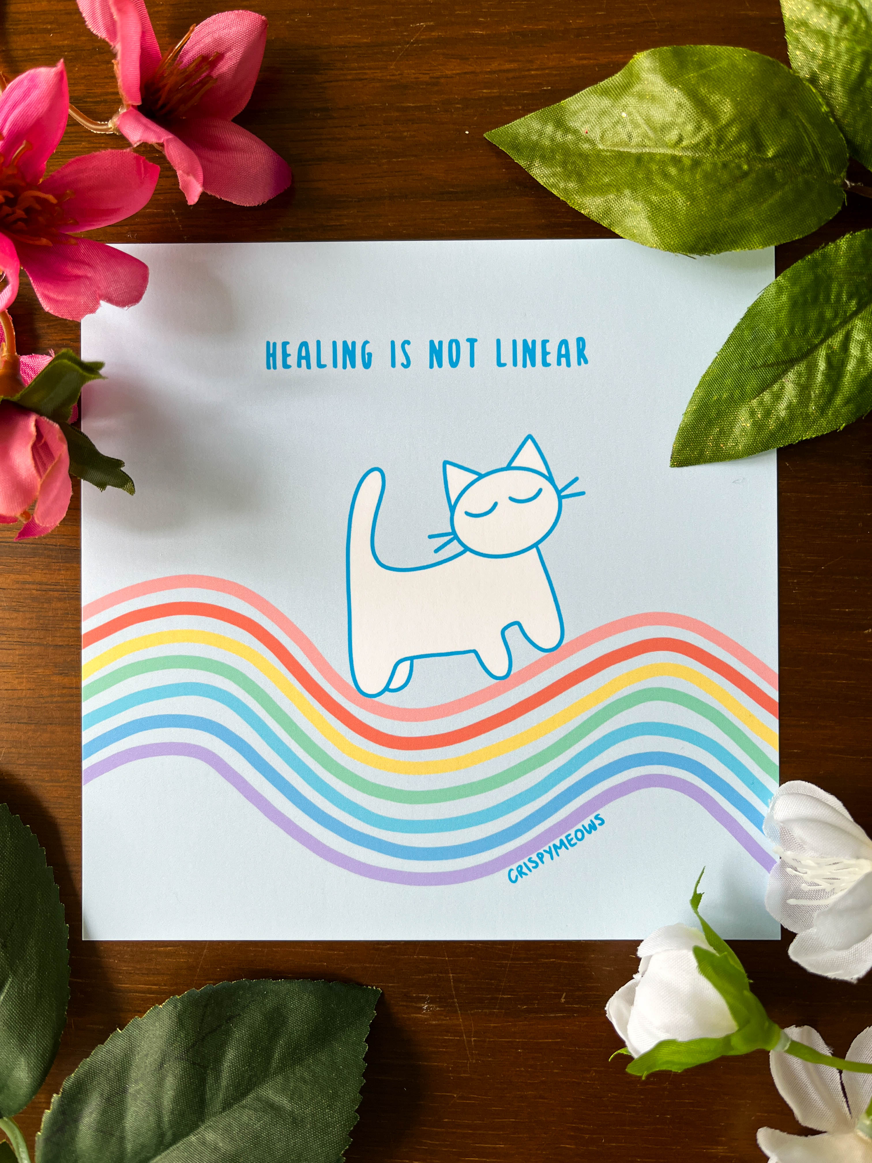 Mindful Meow Prints, 5 x 5 Prints