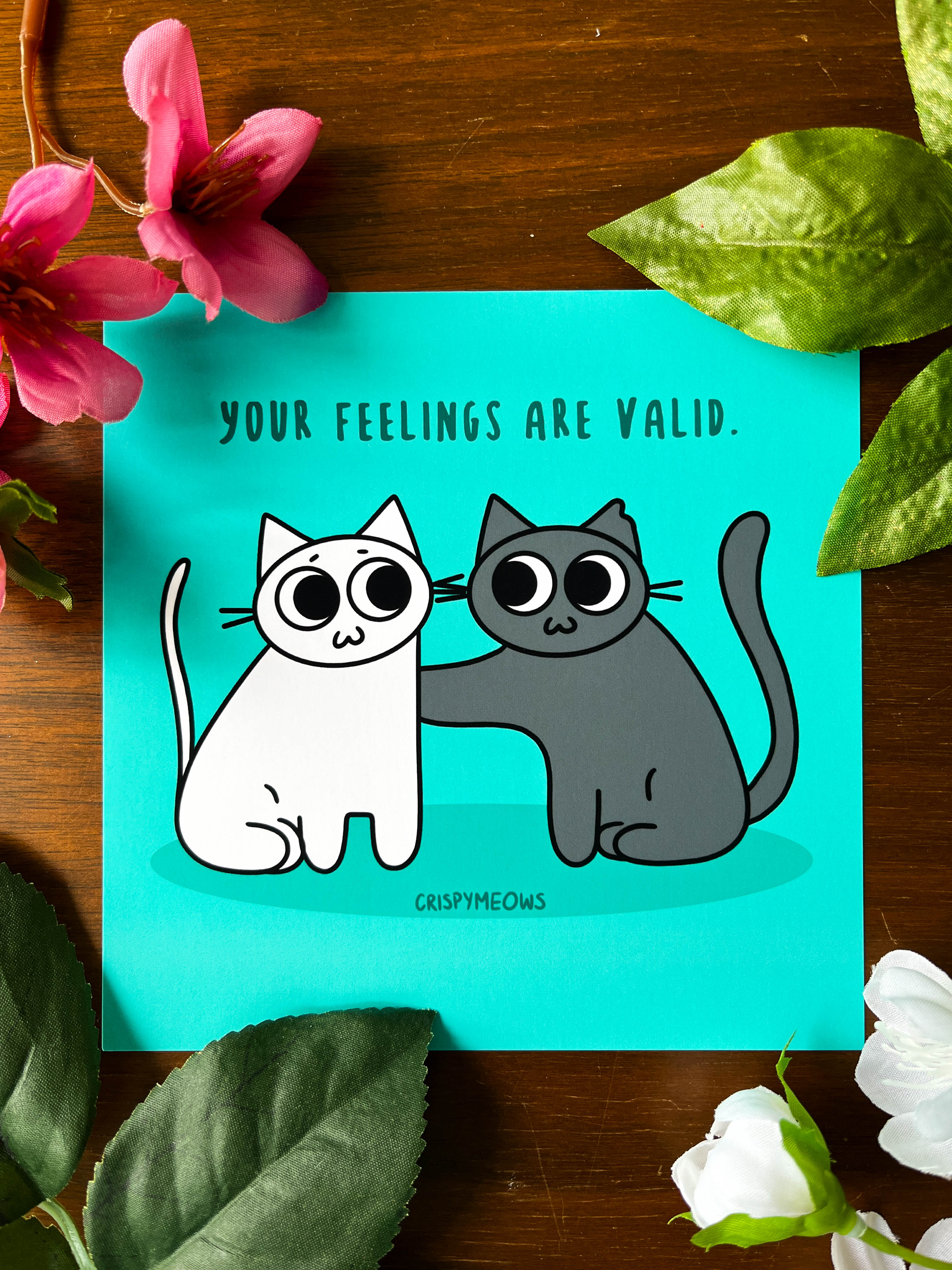 Mindful Meow Prints, 5 x 5 Prints