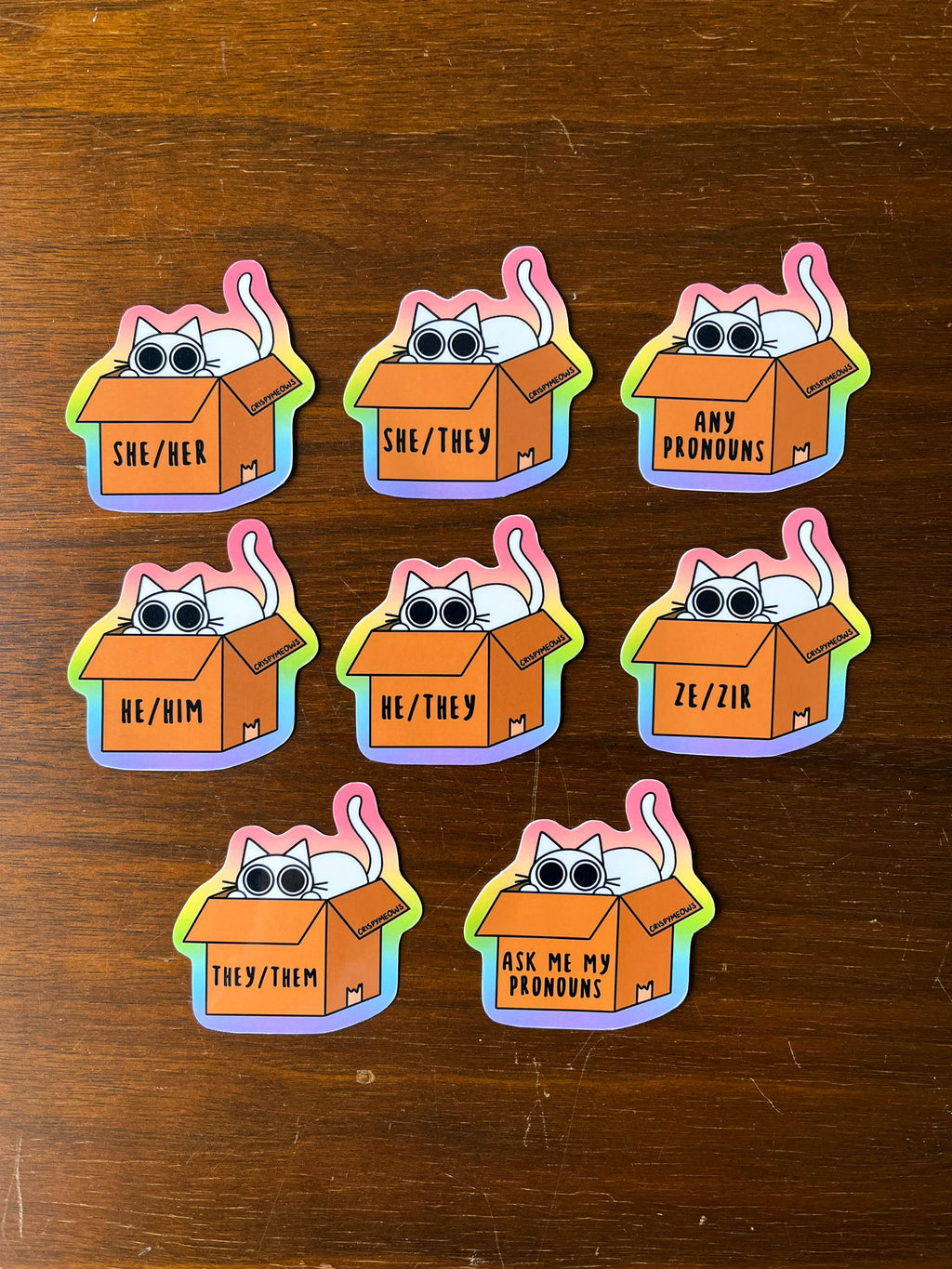 Pronoun Stickers