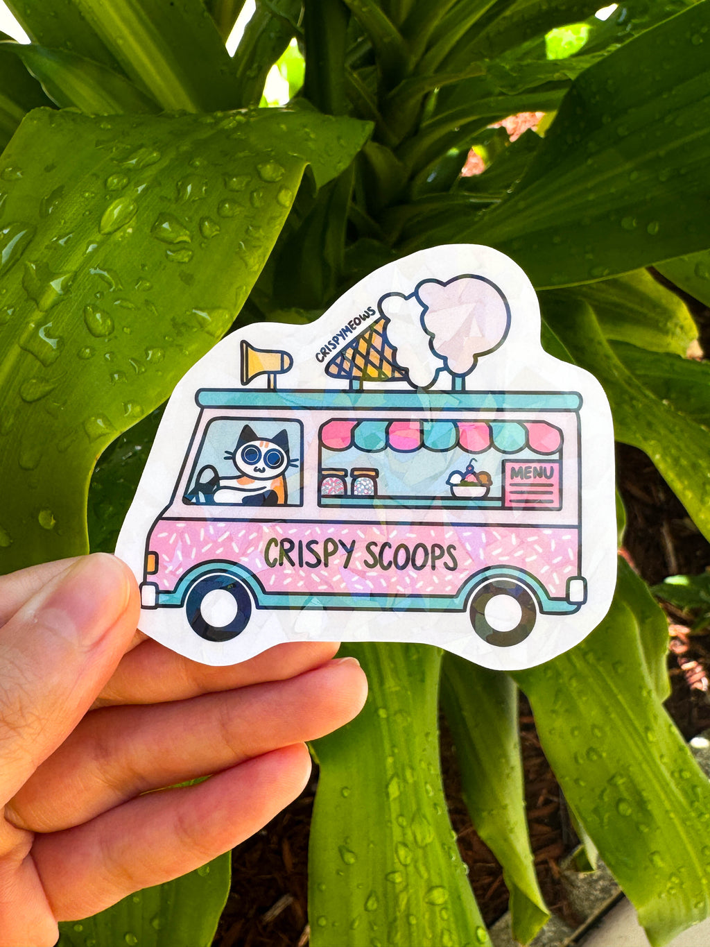 Crispy Scoops Truck Sticker