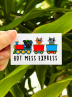 Hot Mess Cat Stickers