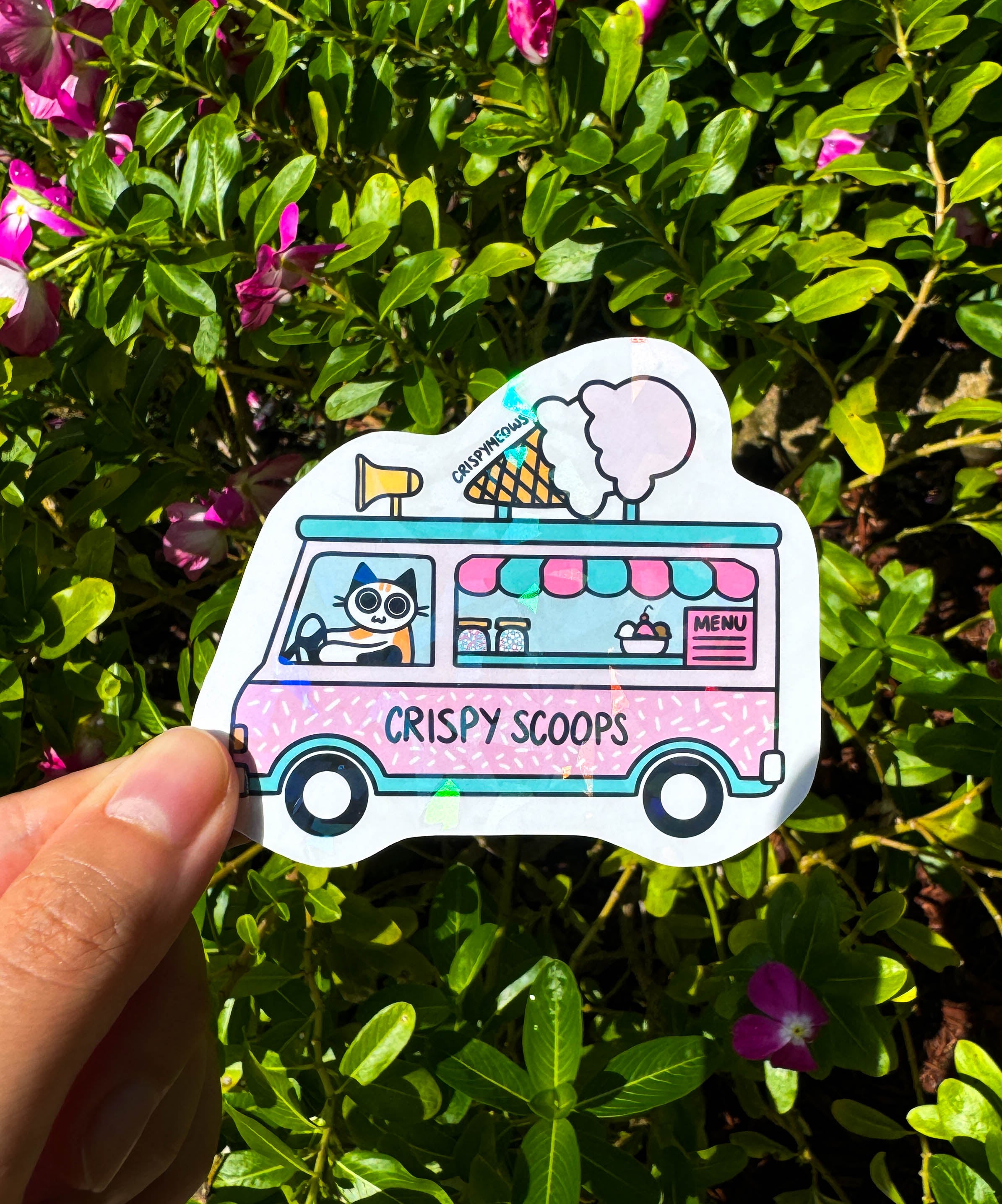 Crispy Scoops Truck Sticker