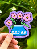 Midnight Blooms Sticker