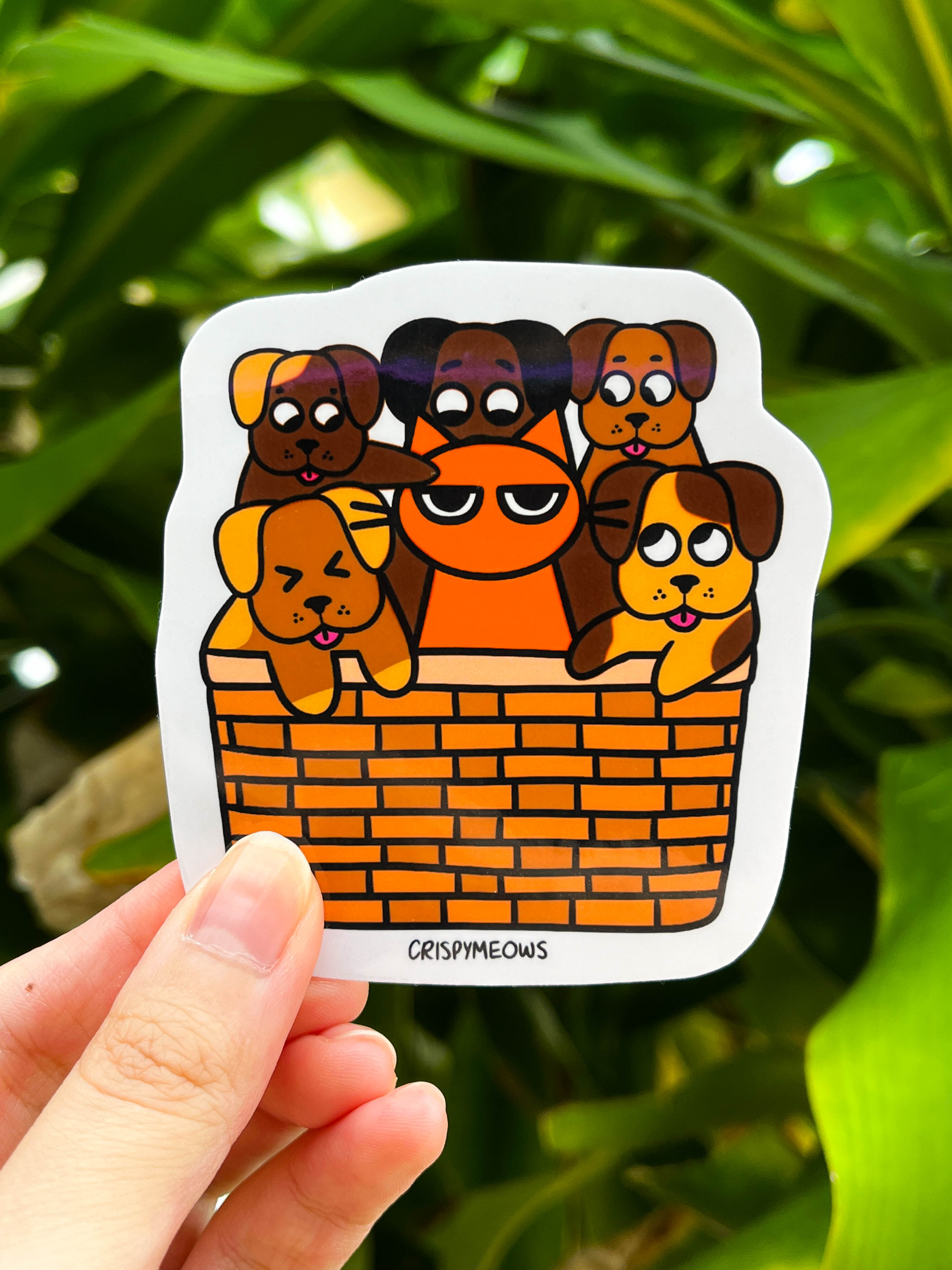 Paws vs. Claws Sticker