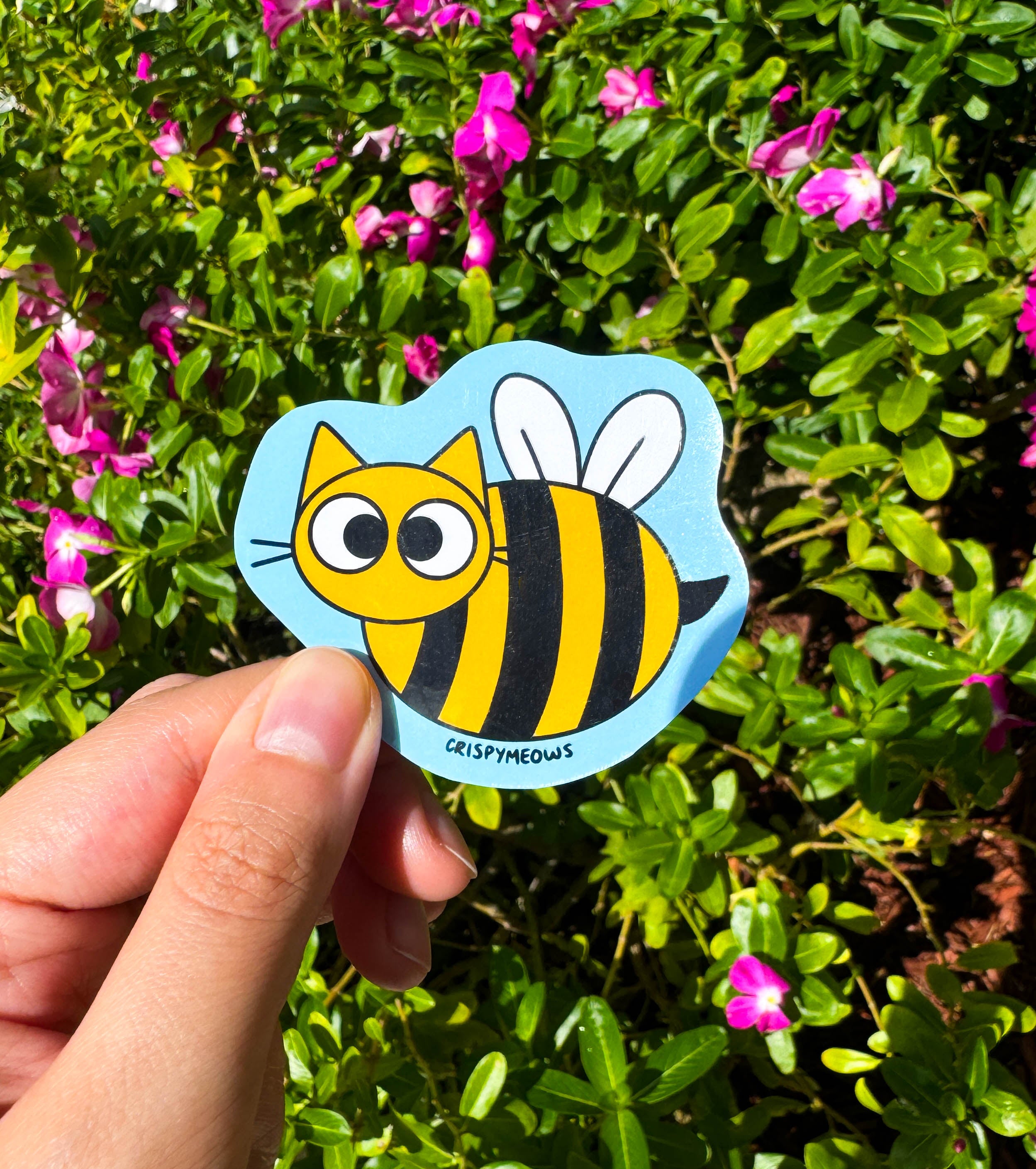 Cat Bee Sticker