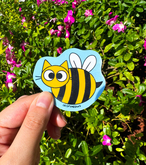 Cat Bee Sticker