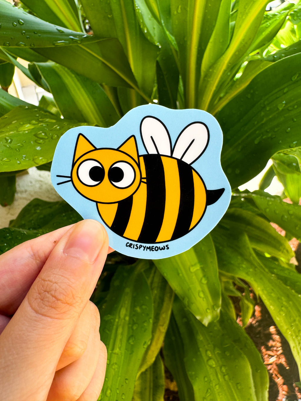 Cat Bee Sticker