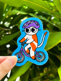 Biker Cat Sticker
