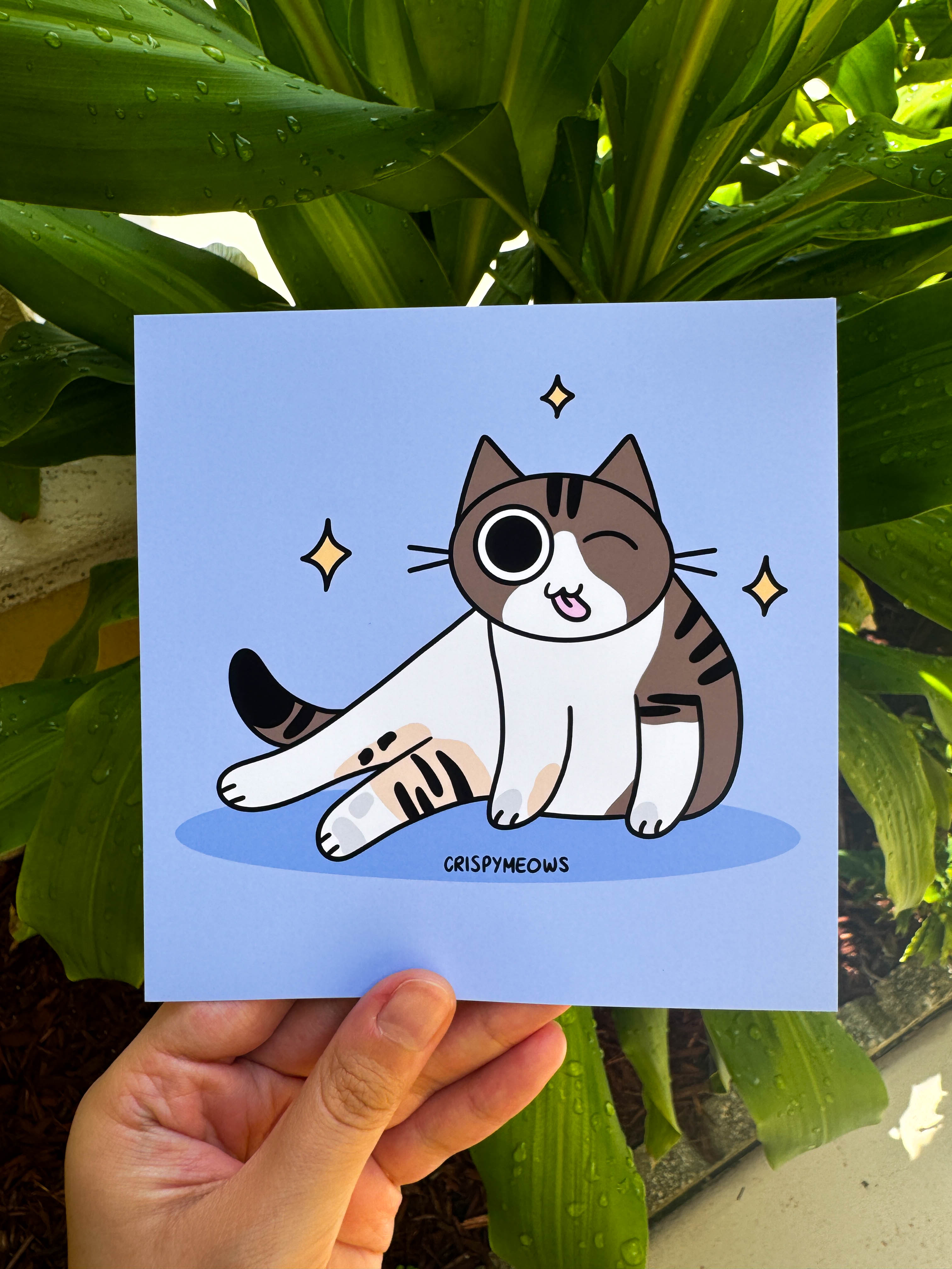 Smol Mlem, 5 x 5 Print