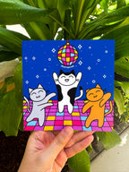 It’s A Disco Pawty, 5 x 5 Print