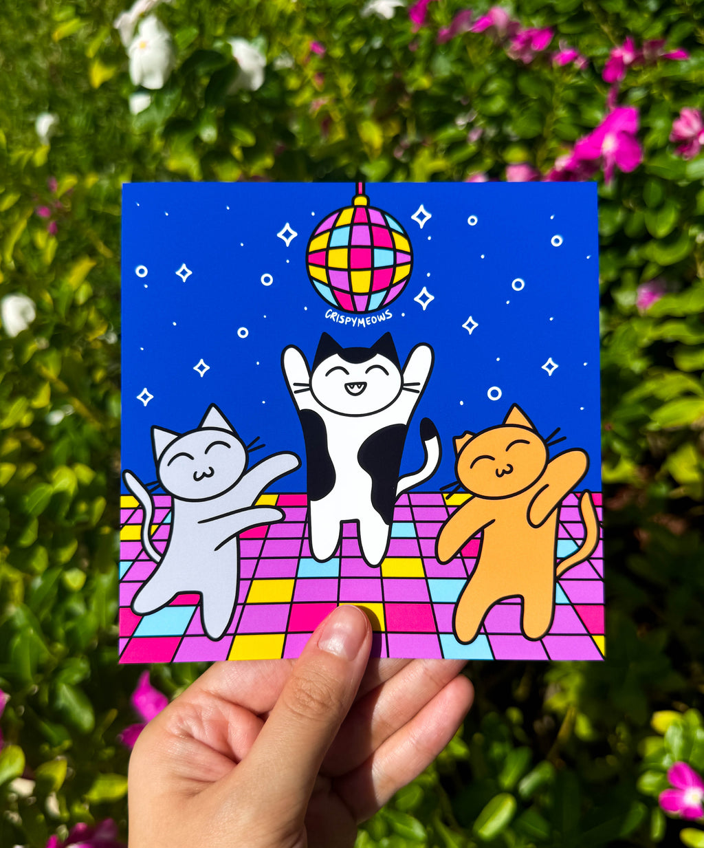 It’s A Disco Pawty, 5 x 5 Print