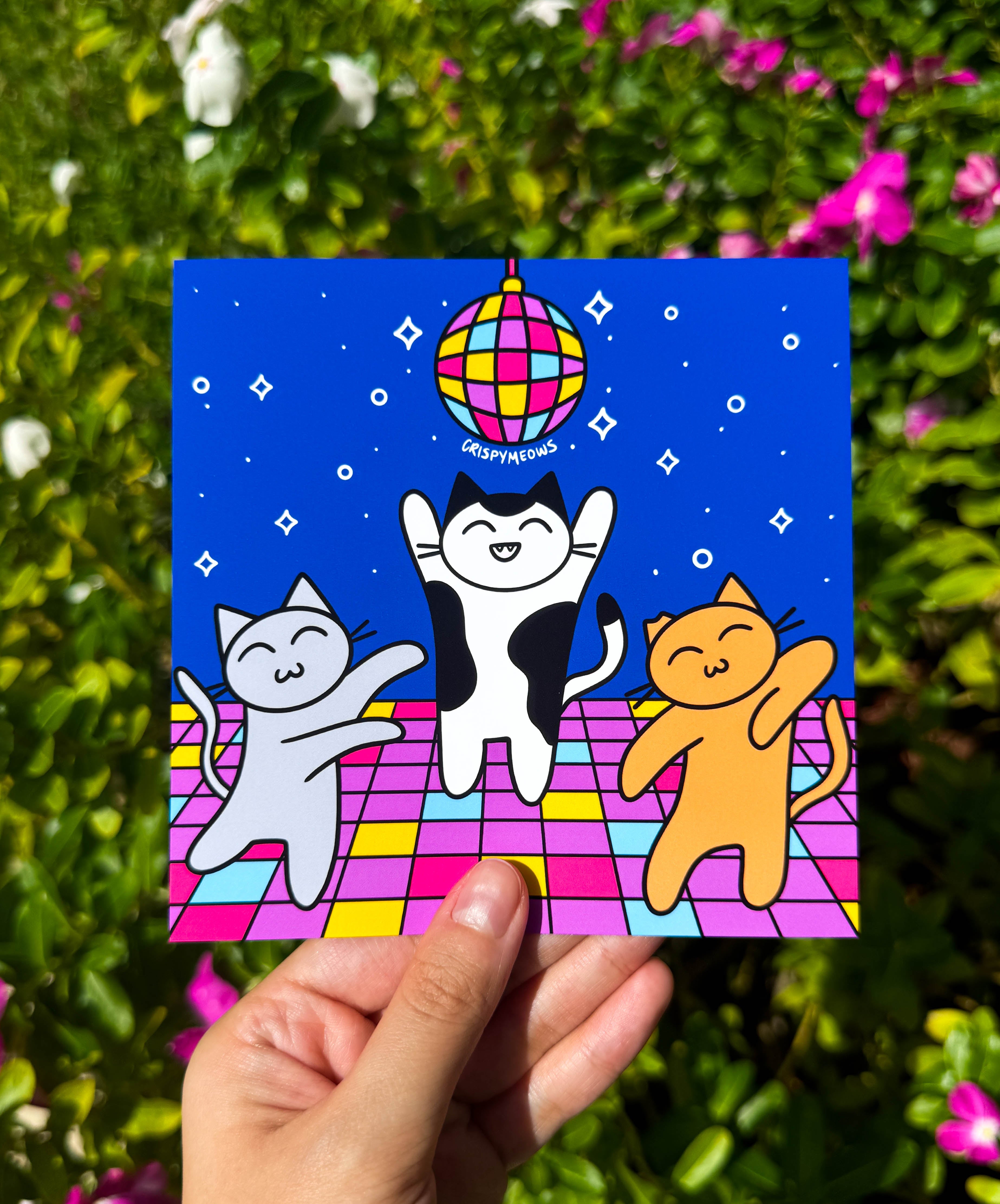 It’s A Disco Pawty, 5 x 5 Print