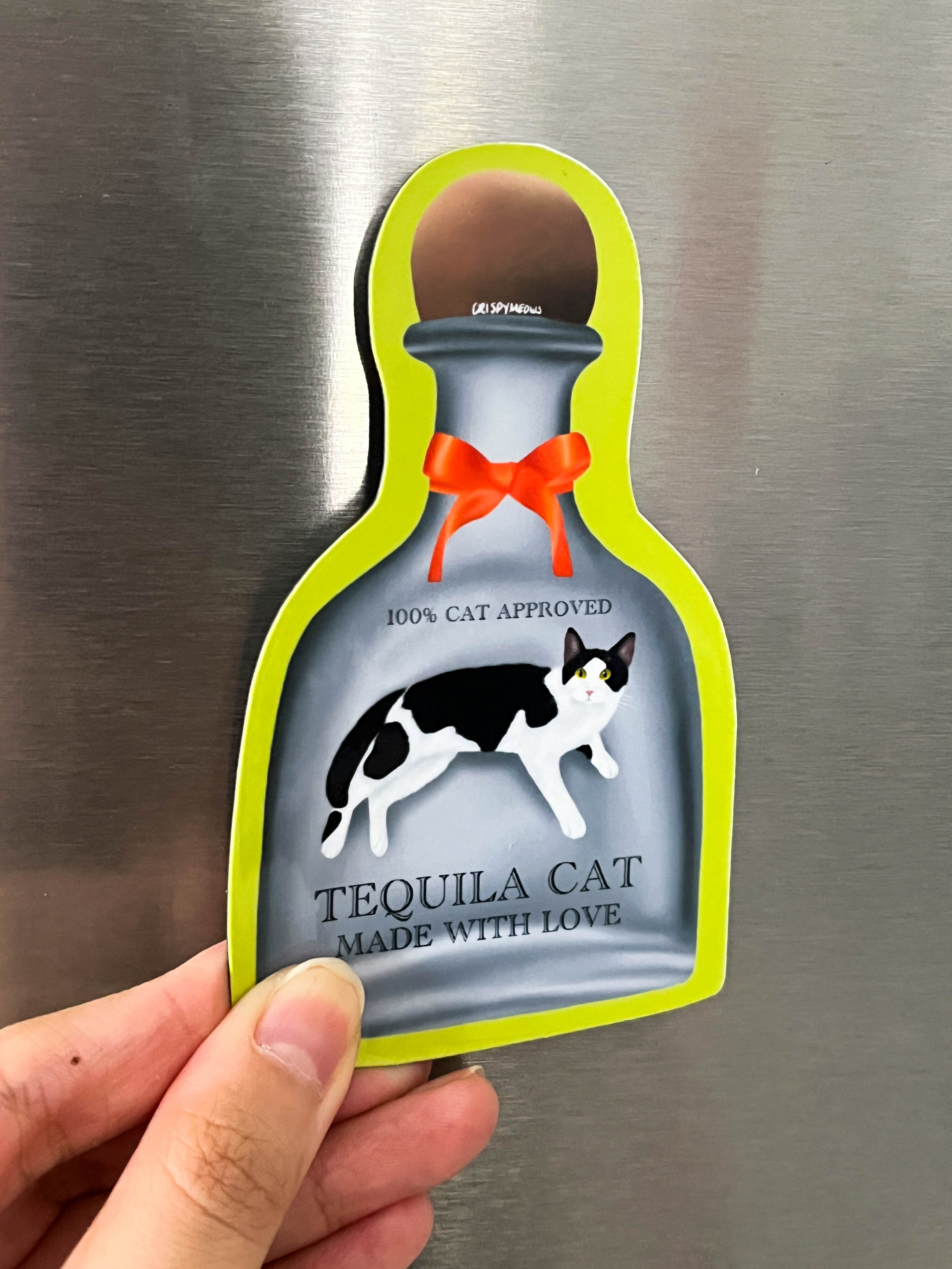 Tequila Cat Magnet