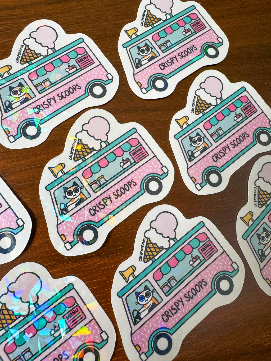 Crispy Scoops Truck Sticker