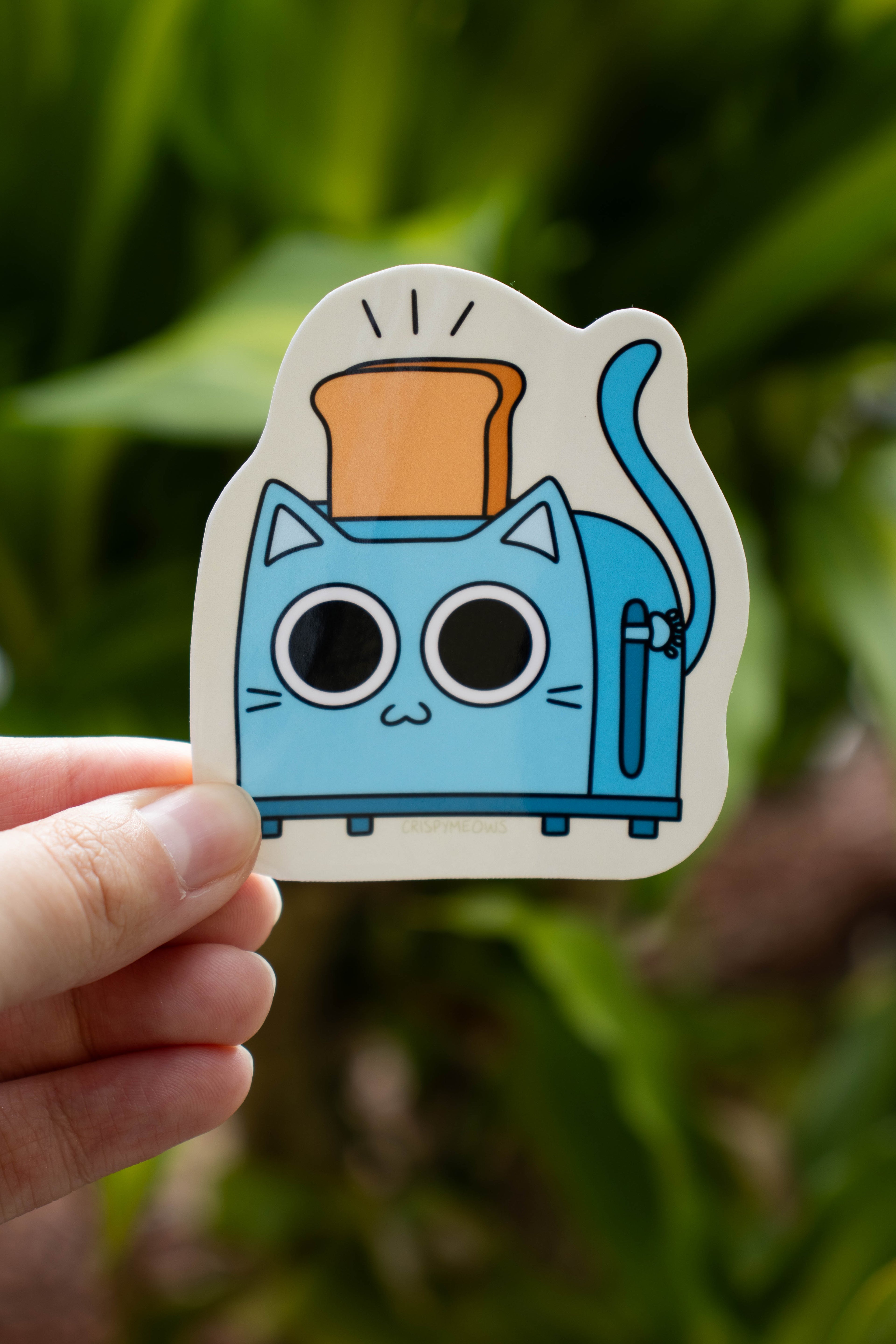 Toaster Cat Sticker