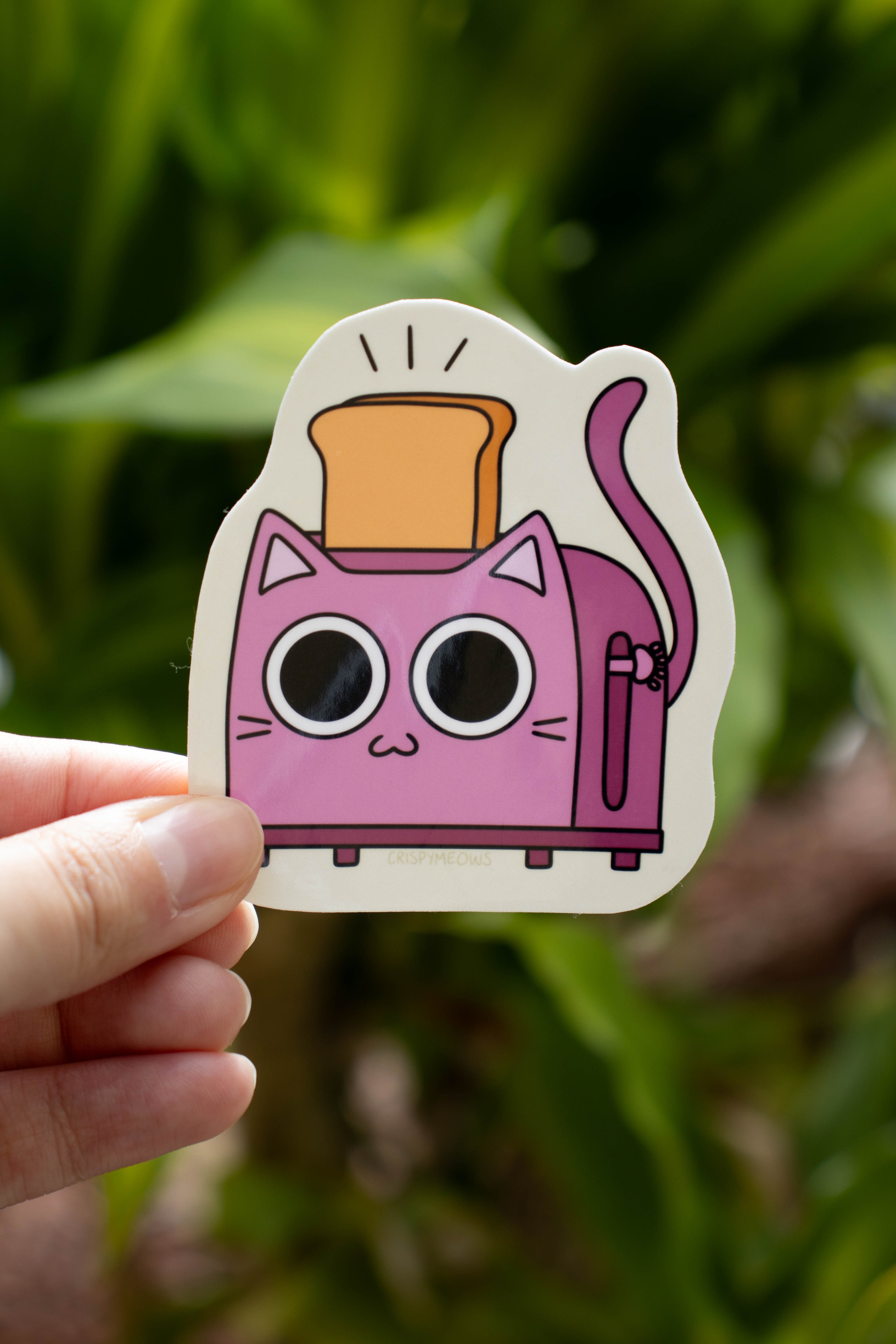 Toaster Cat Sticker