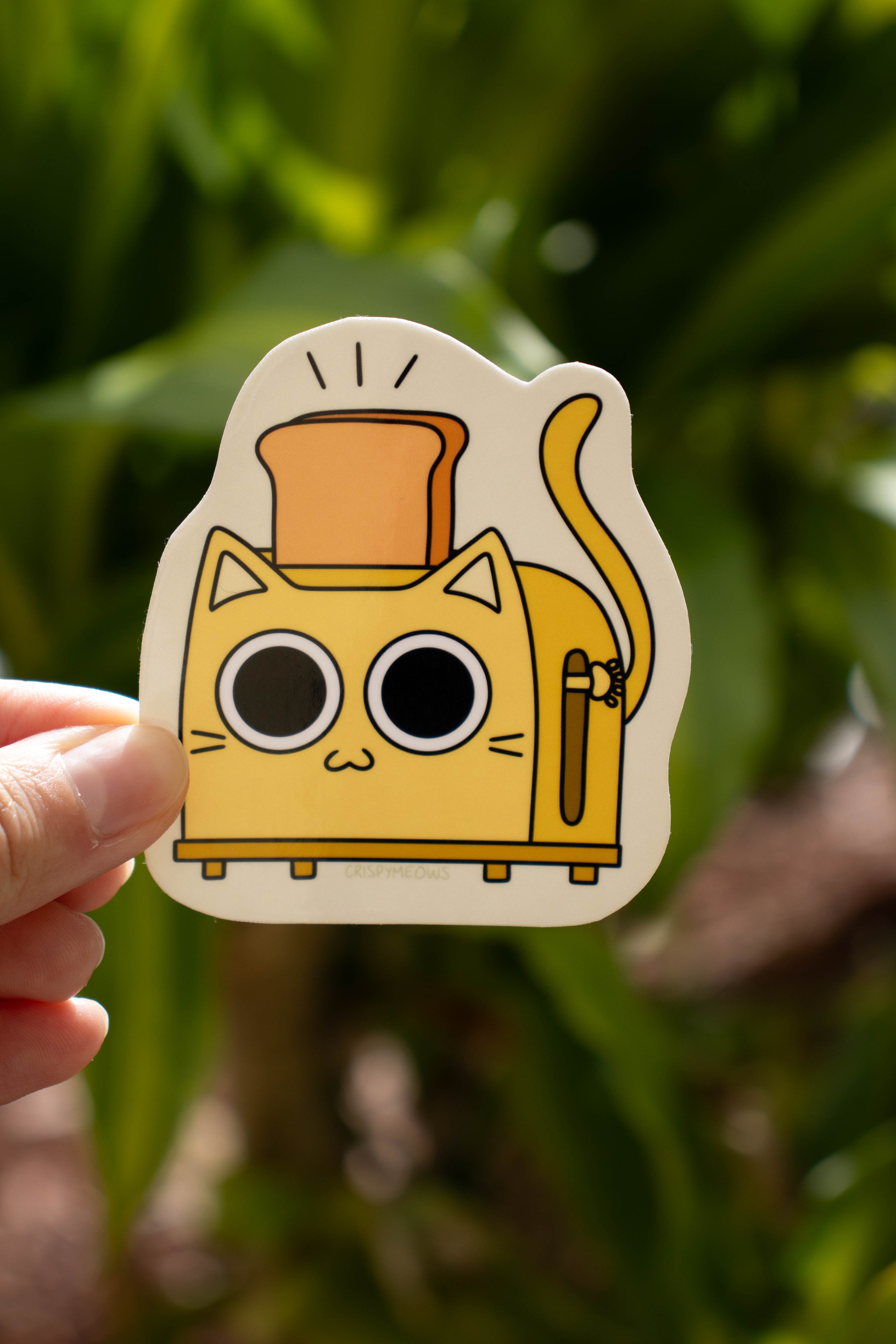 Toaster Cat Sticker