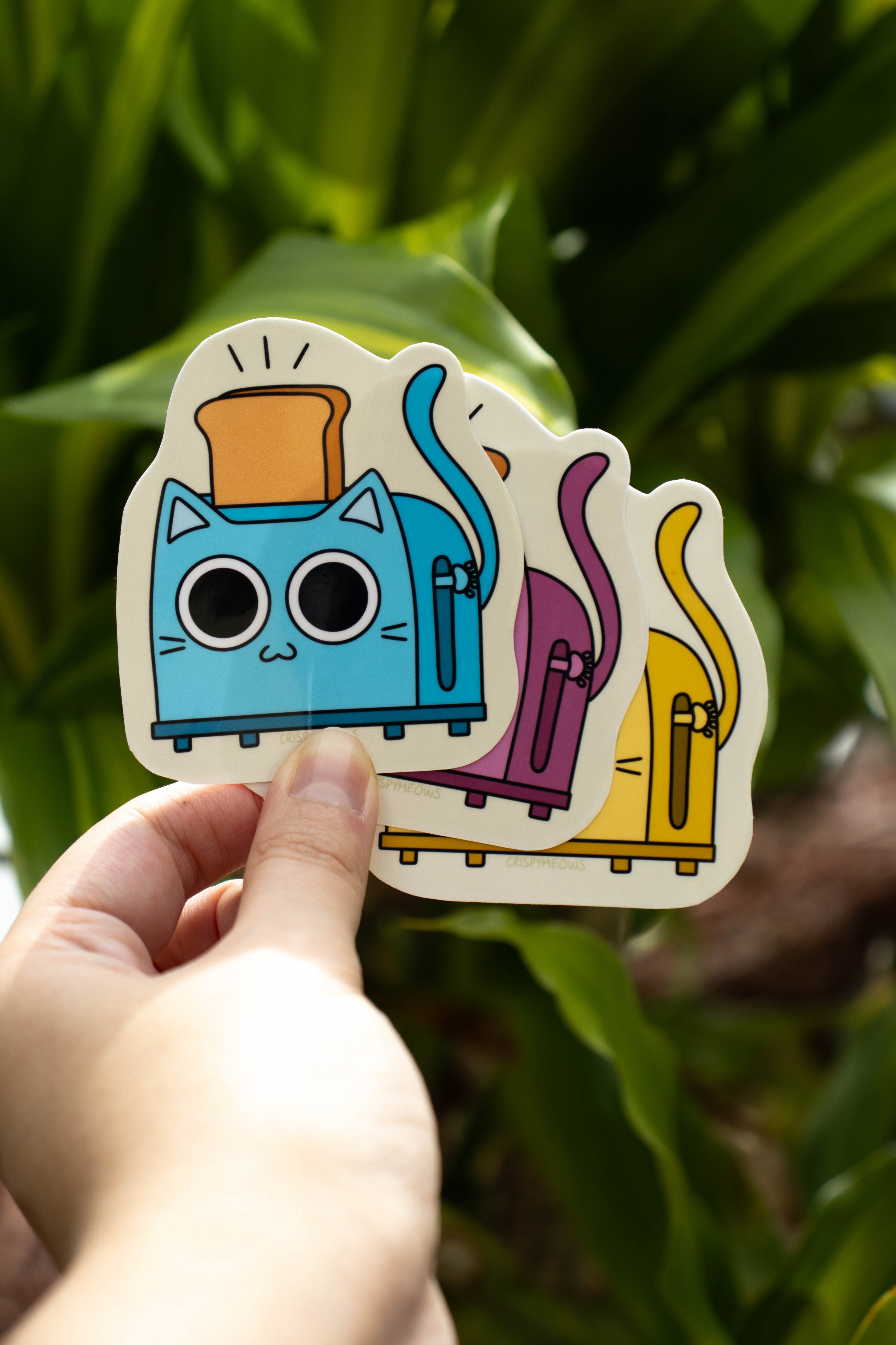Toaster Cat Sticker