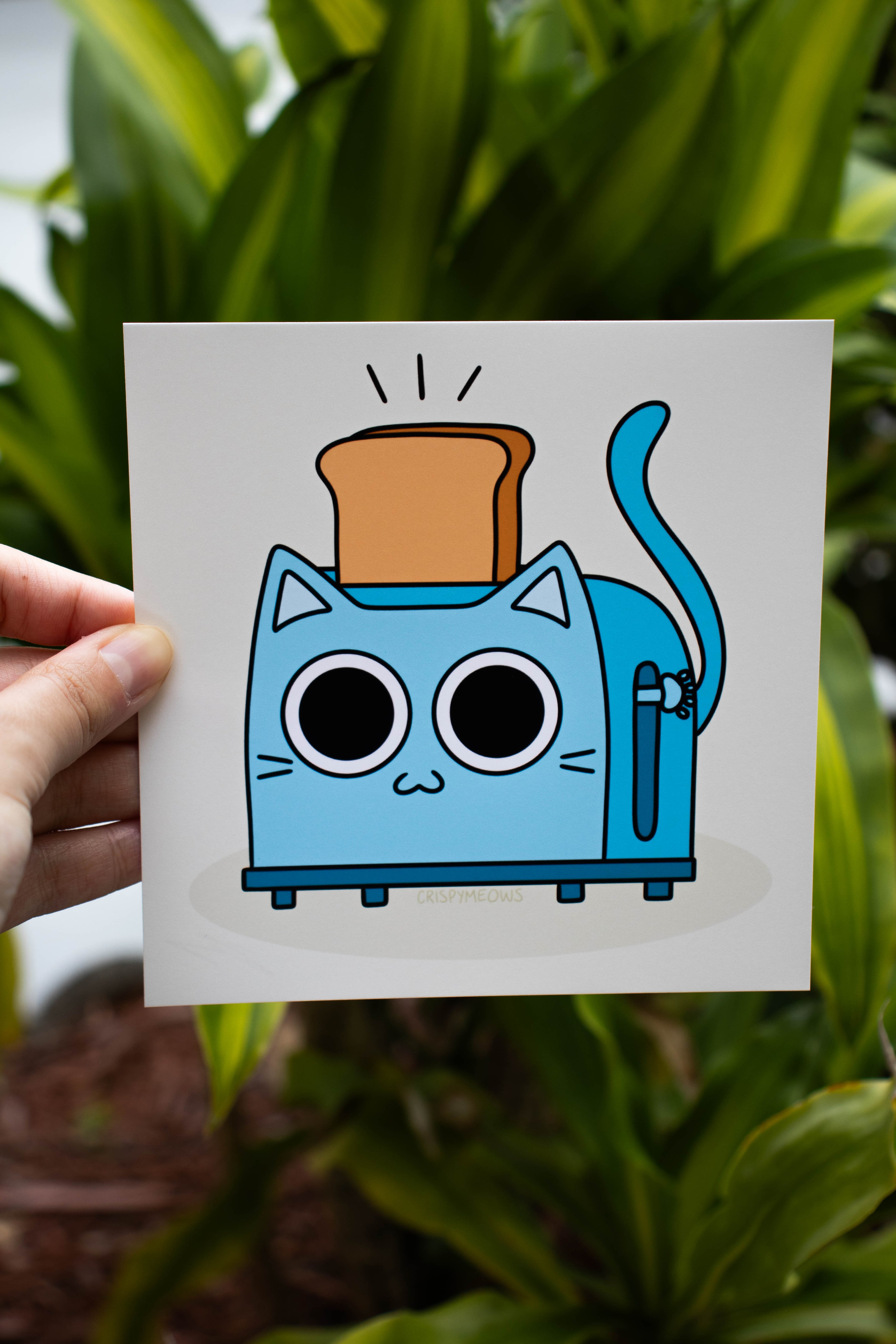 Toaster Cat Print