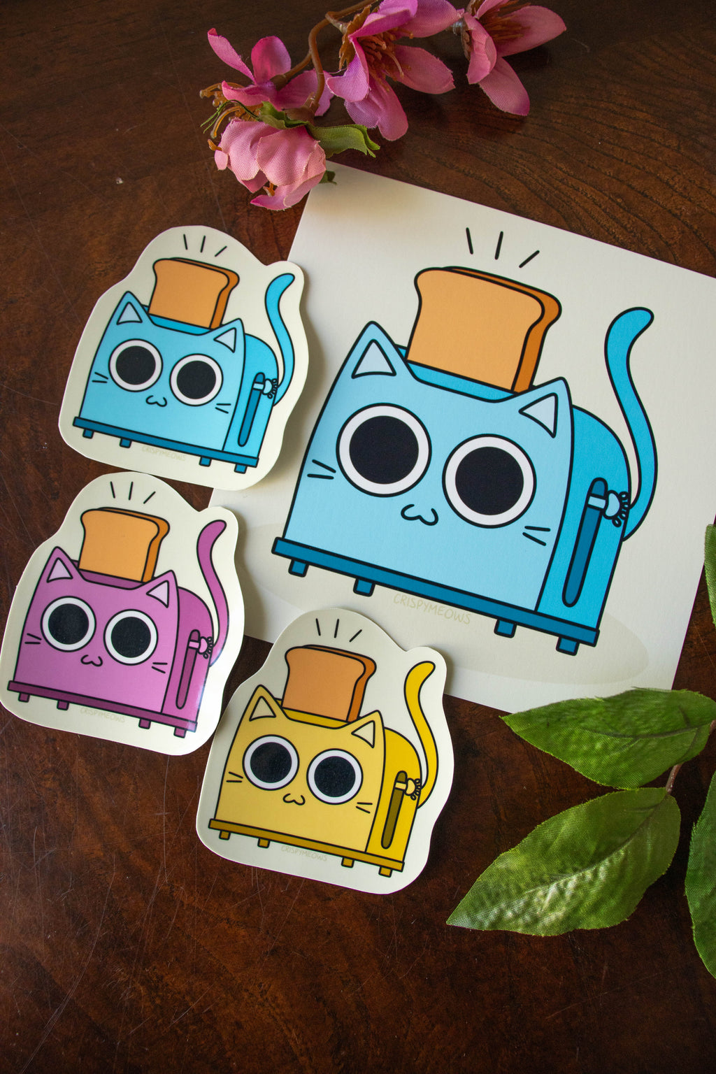 Toaster Cat Print