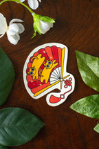 Cat Fan Sticker