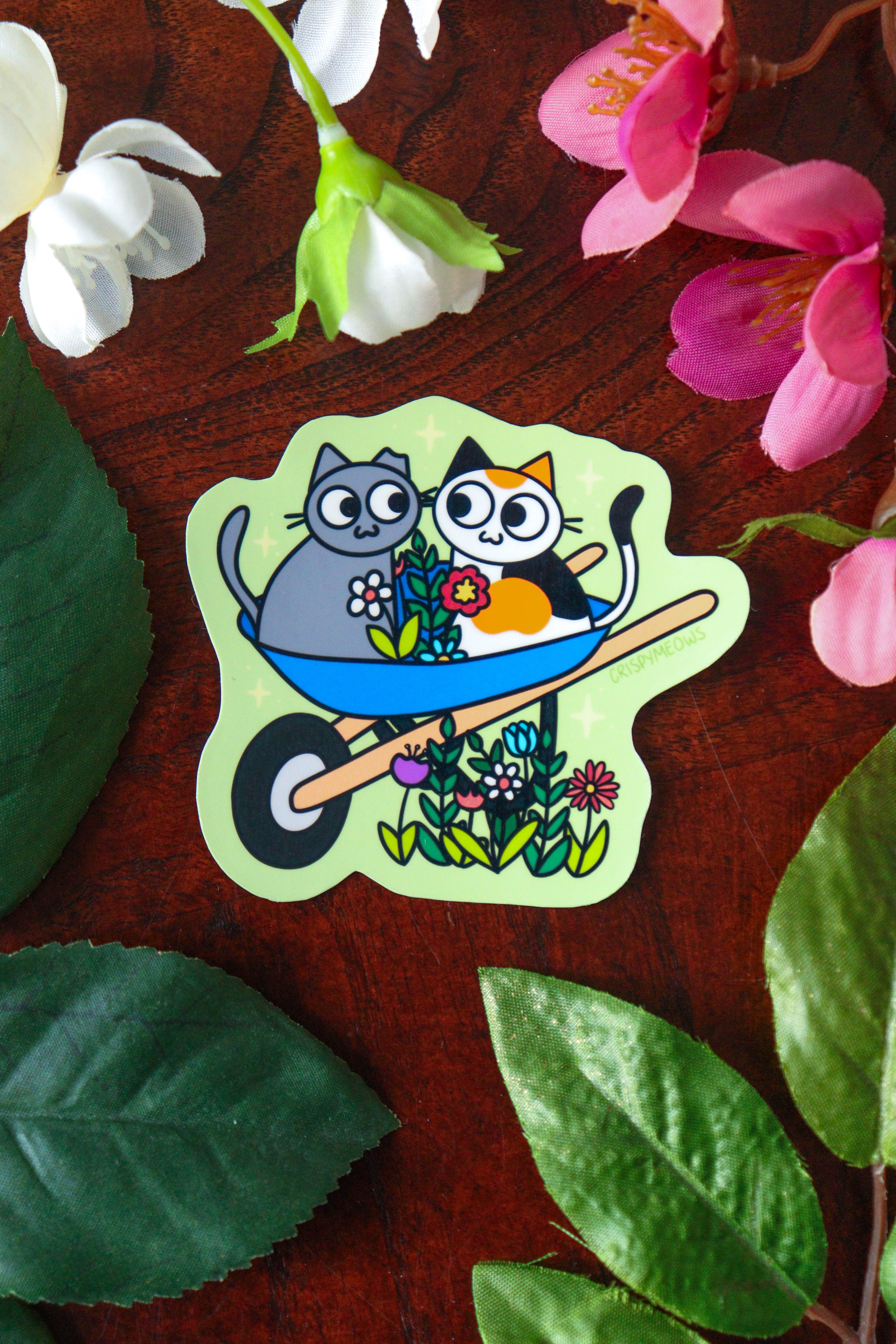 Rolling in the Garden Sticker
