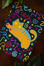 90s Nostalgia Cat, 5 x 7 Print