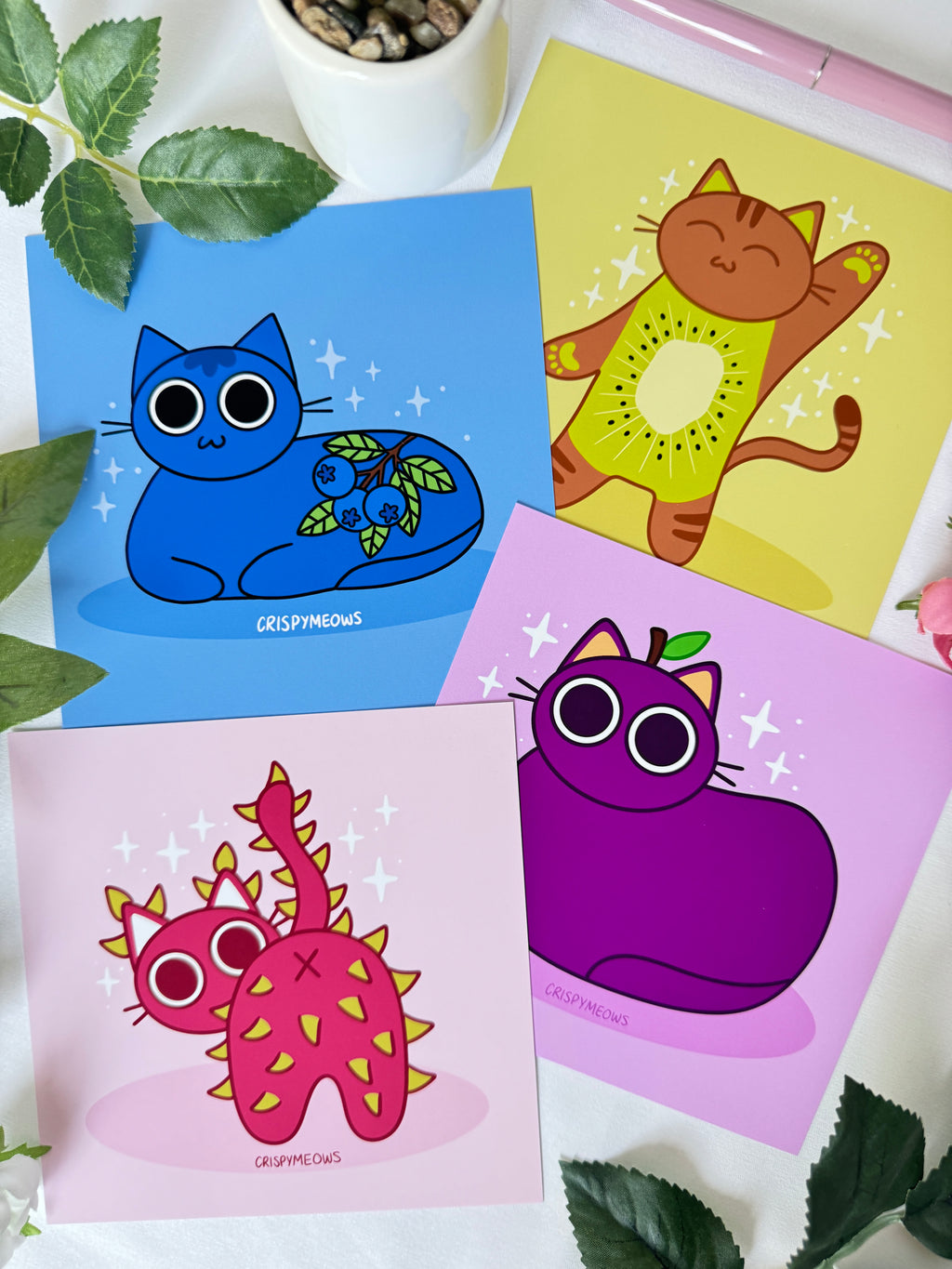 Fruit Cat Prints