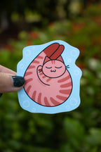 Shrimp Cat Sticker