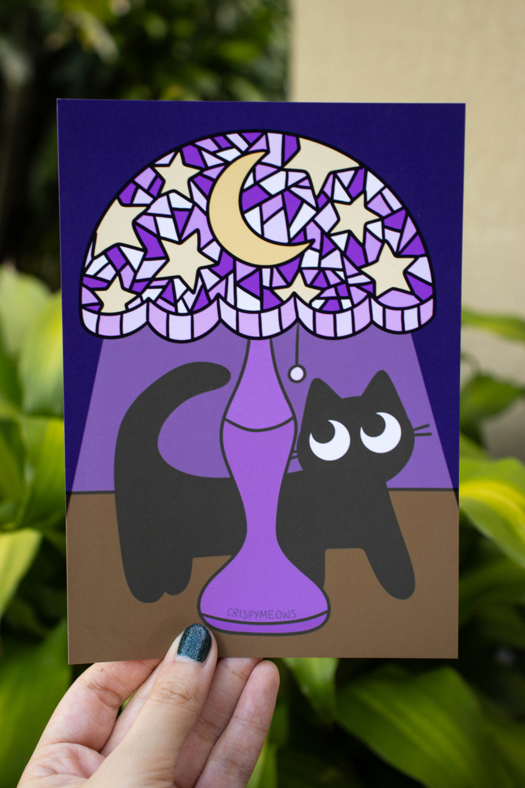 Lamp Cat, 5 x 7 Print