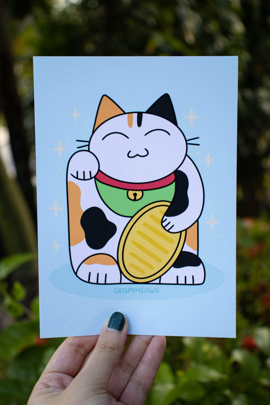 Lucky Cat 2.0, 5 x 7 Print