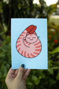Shrimp Cat, 5 x 7 Print