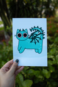 Dragon Cat, 5 x 7 Print