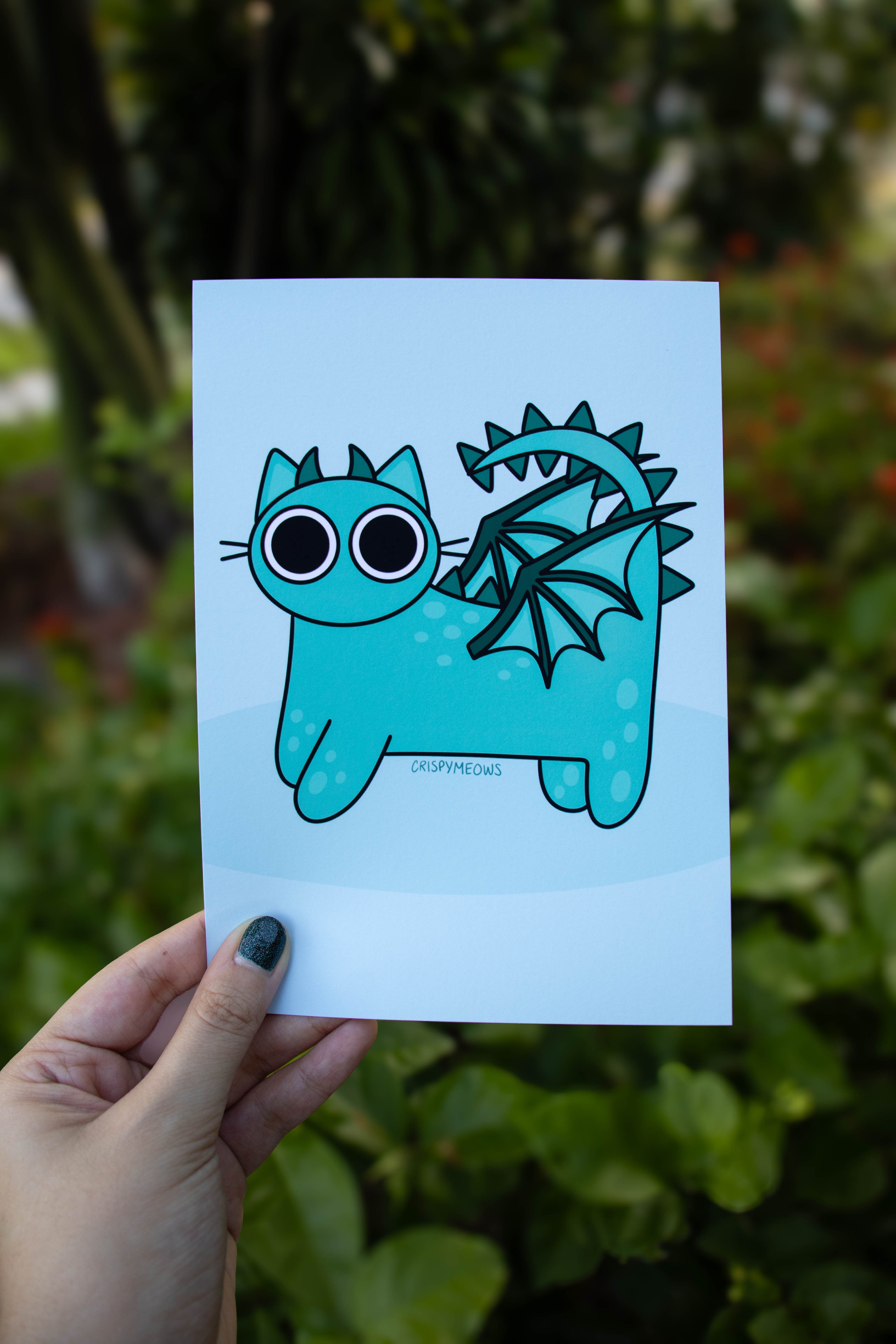Dragon Cat, 5 x 7 Print