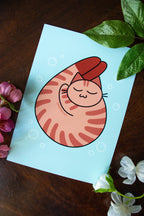 Shrimp Cat, 5 x 7 Print