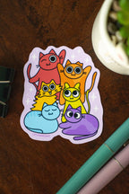 Rainbow Cats Sticker