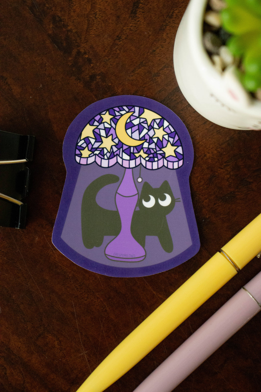 Lamp Cat Sticker