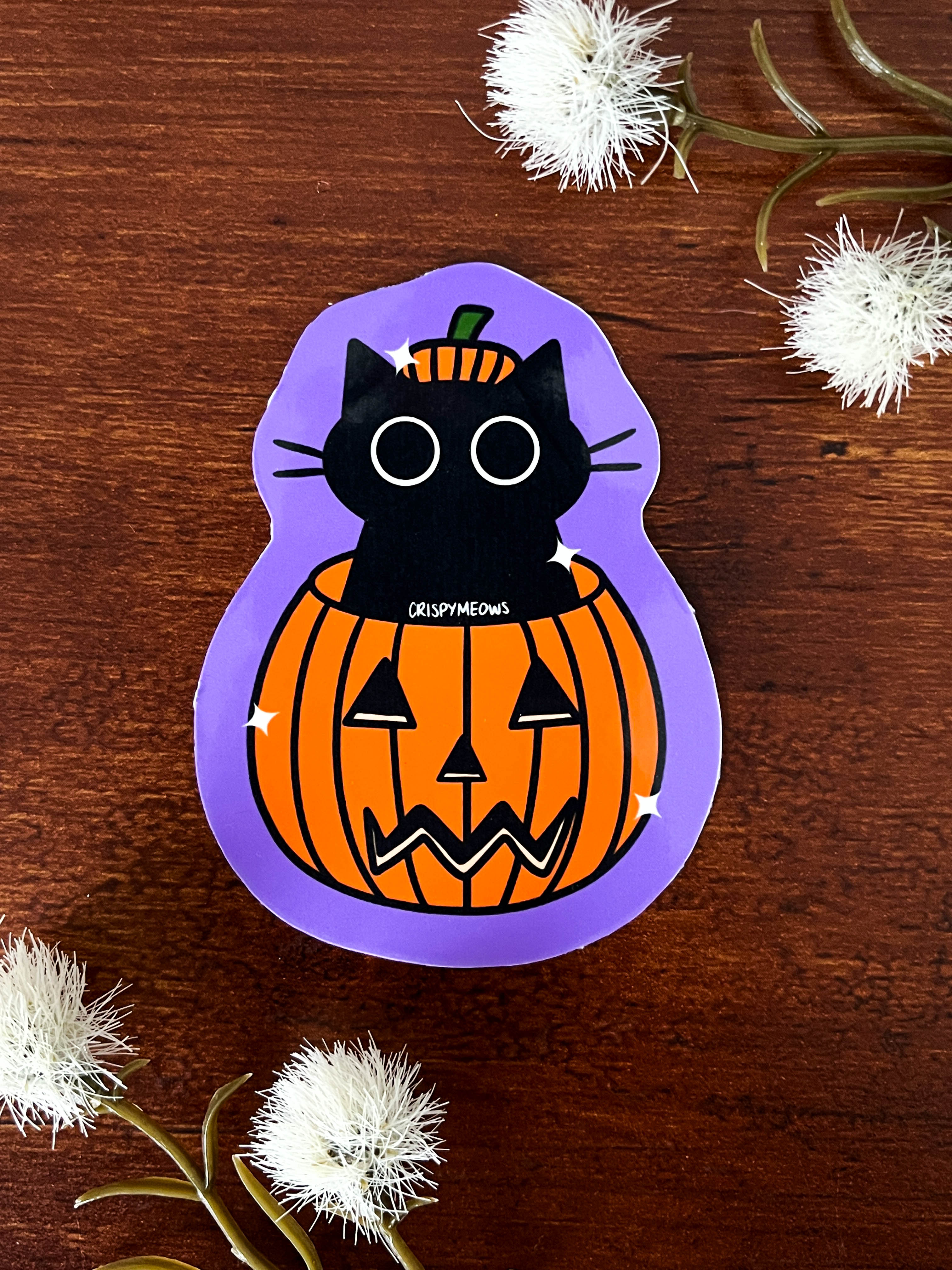 Pumpkin Cat Sticker