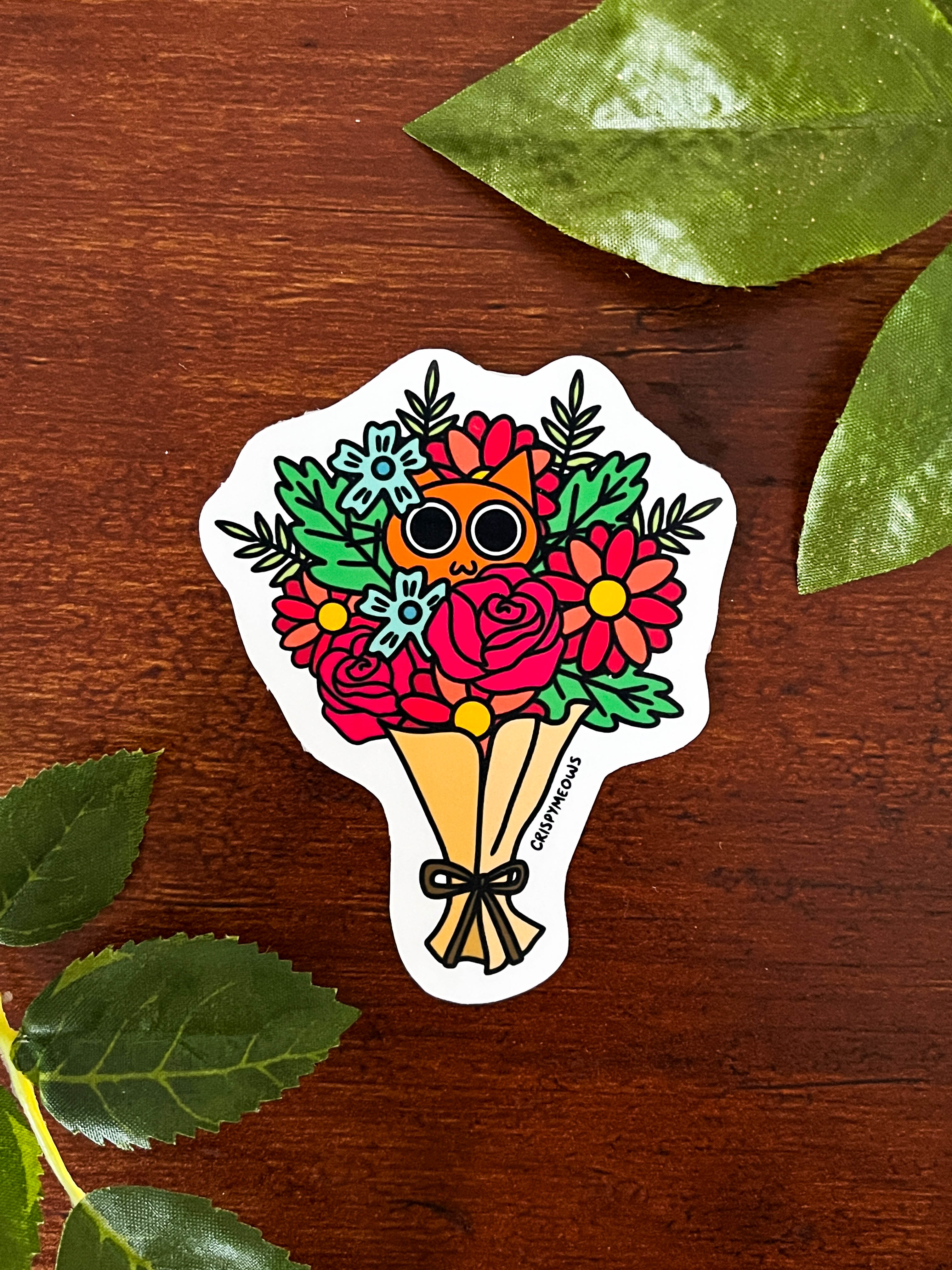 Bouquet Purrfection Sticker