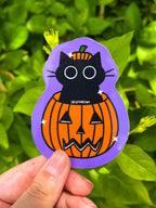 Pumpkin Cat Sticker