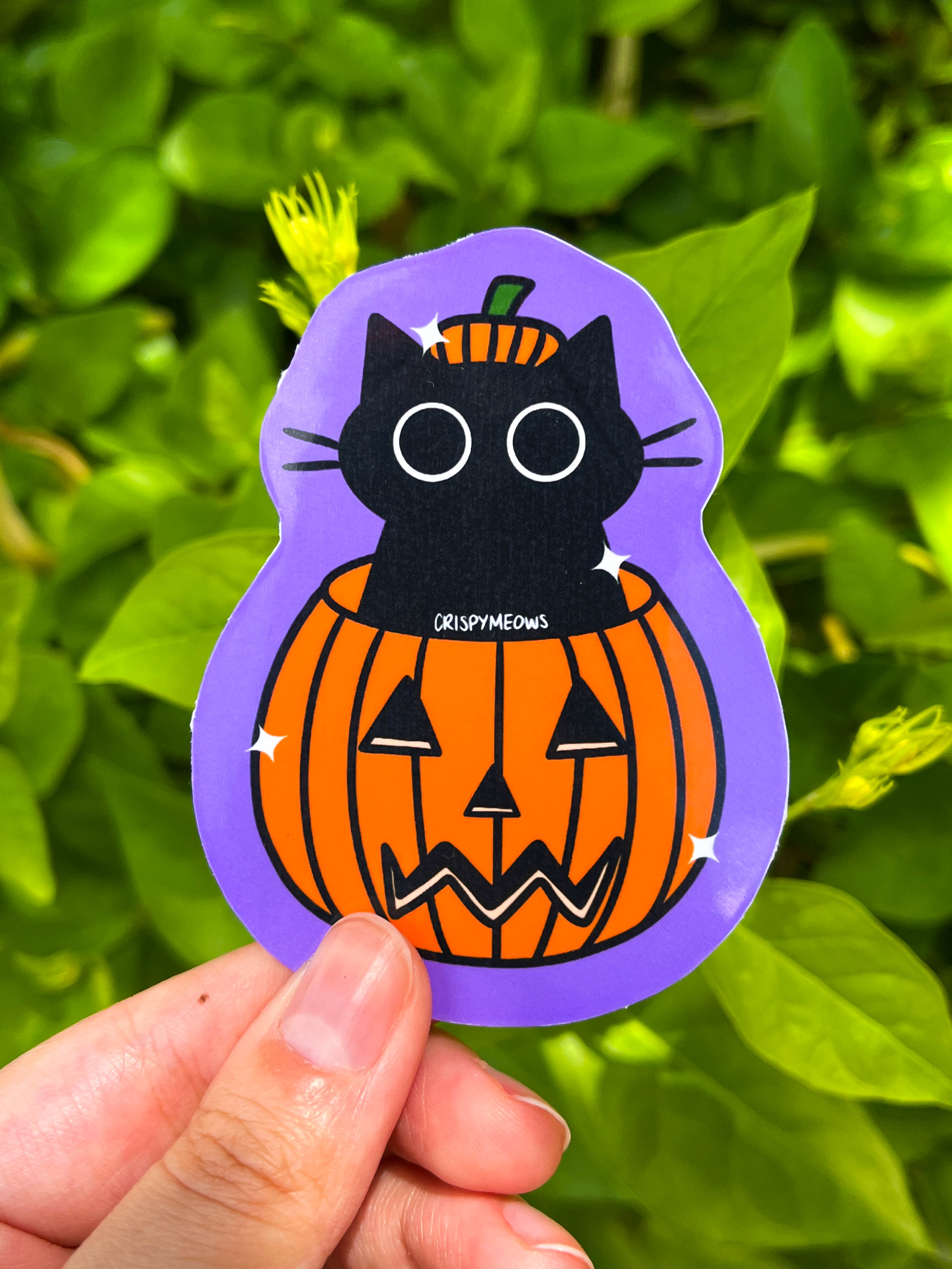 Pumpkin Cat Sticker